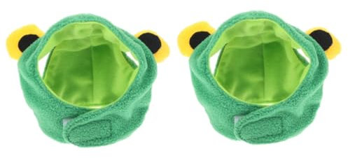 minkissy 2St Haustier-Partyhut tiermütze Tier kostüm Kostüme Outfits dekorativer Katzenhut kreativer Cartoon-Haustierhut die Katze Kleidung Haustier Hund Verwandlungs-Outfit Kopfbedeckung