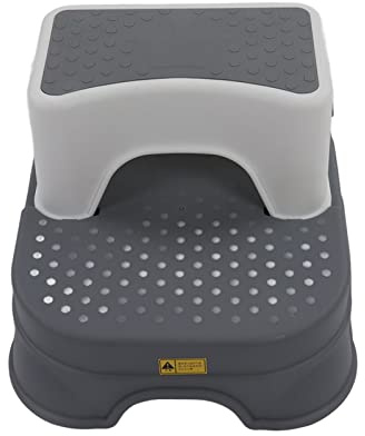 Tritthocker, 2 Tritthocker, 2 Tritthocker für, Tritthocker, Badezimmer-Tritthocker (Grau weiß)