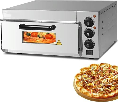 Forno Elettrico Per Pizza, Piano Tostapane Con Cassetti Per Pizza Commerciali Singolo/doppio Strato, Forno Per Pizza In Acciaio Inox Per Barbecue All'aperto Nei Ristoranti Domestici, Singolo Strato