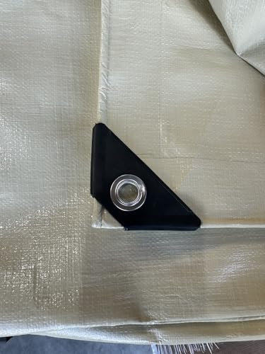 Kaminholz Abdeckplane Siro-Tarp Gewebeplane beige mit Ösen u. verstärkten Ecken 260/m² (1,5 x 6 m) SIRO-Tarp Holz, beige, 1,5m x 6m (260 gr./m²)