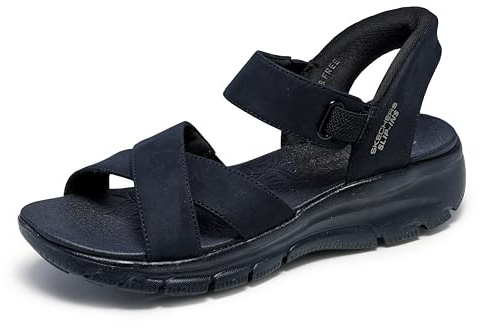 Skechers Dam Easy Going Somewhere Sunny sneakers, svart, 7 UK, Svart, 40 EU