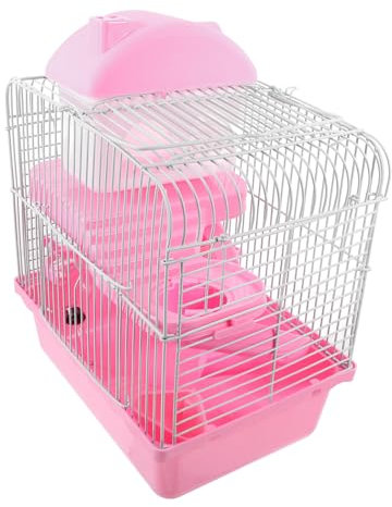 Happyyami Doppelstöckiger Hamsterkäfig Mit Großem Raum Abnehmbaren Zubehör Kabinettartigem Design Geeignet Für Hamster Mäuse Und Kleine Kleintiere Praktischer Lebensraum Zum Spielen Und Ents