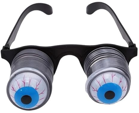 Pop-Out-Brillen, Wackelaugen auf Federn, pop-Out-Augen, Neuheit, Halloween, Karneval, Party, Kunststoff, Witz, Horror, Schock, Brille, Spielzeug, Sonnenbrille