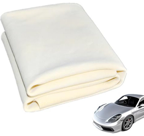 Toumett Chamois Leathers for Cars,40x65cm Soft Shammy Leather Cloth forCar,Chamois Cloth for Rapid Drying,Ultra-Absorbent And Scratch-Free,Reusable,Car Cleaning Kit,Windows or Motorcycle Cleaning