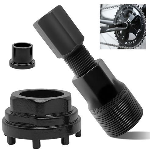 SINRAD Extracteur de Manivelle de Vélo, 42MM, Outil de Verrouillage de Vélo, Extracteur de Manivelle de Vélo avec 8-Dents Lockring Tool, Outil de Pédalier Compatible pour Réparation de Vélos