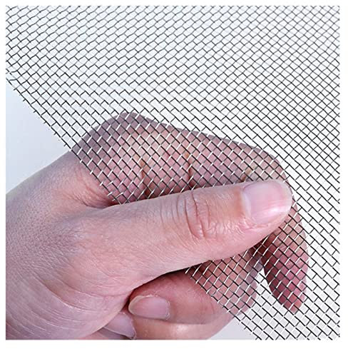 Drahtgeflecht aus Edelstahl 304, Drahtgeflecht aus Edelstahl 304, stabiles Metallgitter, nagetiersicheres Netz, leicht zu schneiden (Silber 12 Maschen)