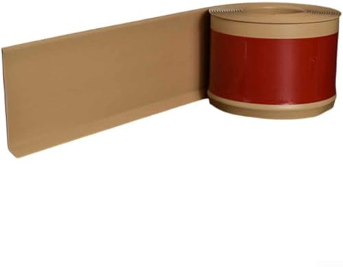 Plinthe en PVC de 4 mètres pour rénovation de la maison - Design élégant et fonctionnel (marron clair)