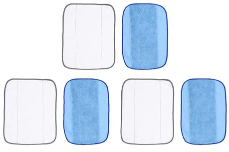 Zuoeay 6 paños multifuncionales para trapeador de piso, almohadillas reutilizables para trapeador 380 380T 390 390T