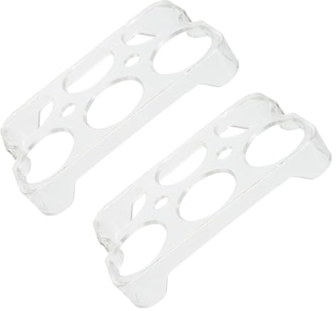 VILLCASE 2 Piezas Rejilla para Huevos de Nevera Resistente Compartimentos Almacenamiento Seguro y Reutilizable para Cocina y Congelador