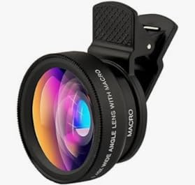 SagTuol 2-in-1 Universal Handy Kamera objektiv, Handy objektiv, 12,5-Fach Makro Objektiv Handy für iPhone, 0,45-faches Weitwinkelobjektiv, für die meisten Smartphones