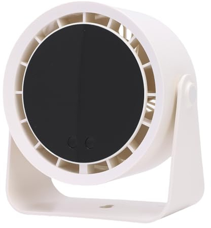 Hamwesh Piccolo Ventilatore da Tavolo, 100 Velocità Regolabili con Display Digitale LED Intelligente per Funzionamento Ultra Silenzioso a 35 DB, Batteria Ricaricabile Integrata da 2400 MAh,