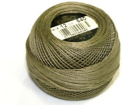 DMC Baumwoll-Perlgarn, Größe 12, 640, 10-g-Knäuel