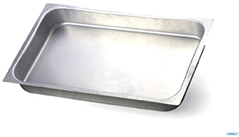 Pentole Agnelli ALMA182C20 Bacinella Gastronorm Gn1/1 Cm.53X32,5 H.Cm.2, Diametro 53X32,5 Cm