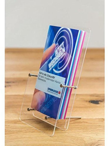Tisch-Prospekthalter DIN lang + DIN A6 Acrylglas »Tokio«
