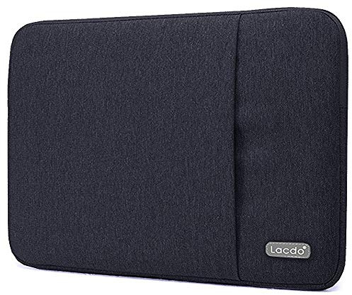 Lacdo 11 Pulgadas Funda Protectora para Portátiles para 11.6 Acer ASUS HP Samsung DELL Chromebook, Surface Pro 9 8 X 7 6, 11 Lenovo IdeaPad 3 Chromebook, 11.6 MacBook Air Funda Bolsa Blanda, Negro