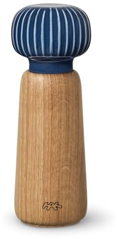 Kähler Mühle H18 cm Hammershøi handlich dänisches Design Gewürzmühle, indigo