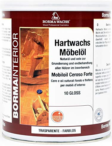 BORMA WACHS Natur Hartwachs Möbelöl Matt - 10