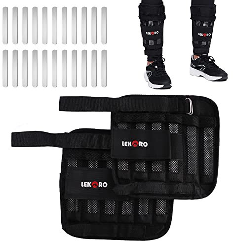 Handgelenk Arm Gewichte Abnehmbare Handgelenk Knöchel Gewichte Einstellbare Knöchel Gewichte Gewichtsbänder für Fitness für Männer Frauen 5.0kg für Walking, Joggen, Gymnastik, Aerobic, 1 Paar 2 Pack