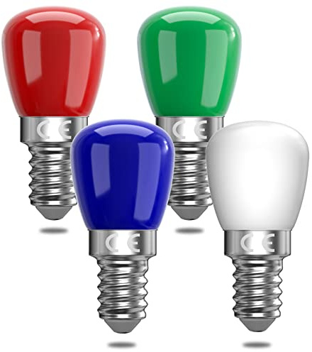 Bonlux E14 colorato ha portato lampadina, 3W rosso verde blu giallo lampadina LED, adatto per AC220-240v, Halloween/Natale/luce festival, bar/festa lampadina colore