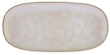 KARACA Aria Reactive Glaze Serving Platter, 31cm, Sandwich, Appetizer, Dessert, Sushi, Dishwasher Microwave Oven Safe. Beige