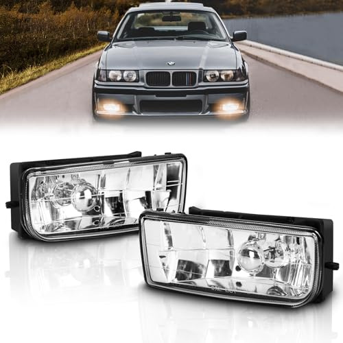 AutoBeeDen Nebelscheinwerfer für BMW E36 3er HB SDN WGN CPE CONV, (318i 318is 318ti 320i 323i 323is 325i 325is 328i 328is M3), Original Design, 09/1990-08/2000, H1 (Klar)