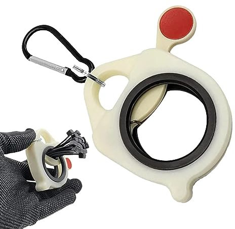 Supporto Per Fascette Per Cavi Riutilizzabile | Organizzatore Automatico Di Fascette Per Fascette Con Ganci | Supporto Per Organizer Per Fascette Con Cerniera?Porta Fascette Che Si Illumina Al Buio