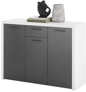 möbelando Sideboard >Modica Kommoden< in Weiß - 119x88x38cm (BxHxT)