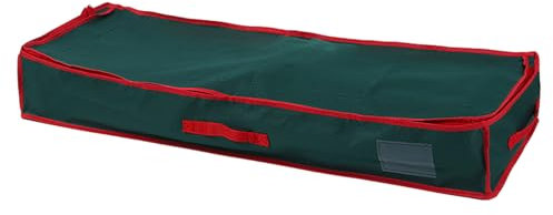 Lnhgh Weihnachts-Geschenkpapier-Aufbewahrungsbehälter, 40 Zoll Geschenkpapier Aufbewahrungsbox Robuste Unterbett-Geschenkpapier-Organizer-Taschen Mit Taschen