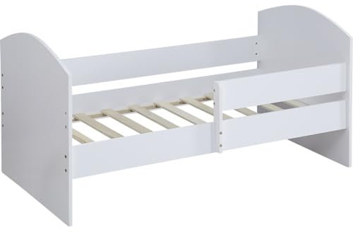 habitat et jardin Kinderbett mit Gitter Victoria - Holz - Weiß - 80 x 160 cm