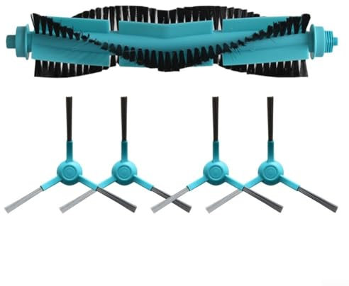 Kit de repuesto para cecotec para robot aspirador Conga 3290 3490 Elite 4090 4690 5090 5490 6090 y 7090 IA, cepillo de rodillo central y cepillos laterales