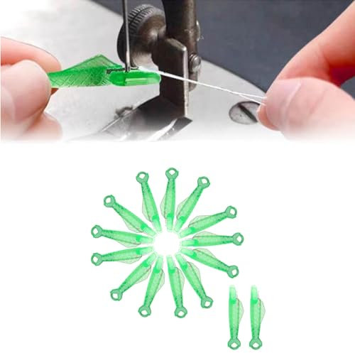 Changtai Nadeleinfädler 15pcs Einfädelhilfe für Nähnadeln Nähmaschinen Zubehör Nähnadeln Einfädler Nadel Threading Tool für Handnähen und Nähmaschinen