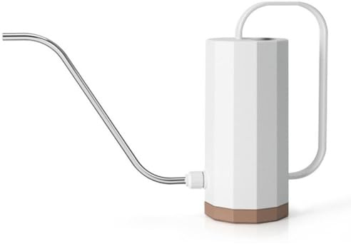 Regadera de Cuello Largo | Regadera de jardín de Acero Inoxidable de 50 onzas, Boquilla Larga para Evitar derrames para Plantas de Exterior e Interior