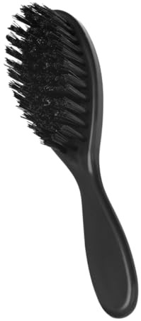 Bartbürste für Männer mit Ergonomischem Griff, Tragbar, Schwarz | Abs und Borsten, Präzise Verarbeitung, Multifunktional, für Haar und Bart, Kompakt Unterwegs