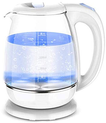 YIHANSS Fast Boil Water Kettle,Illuminated Glass Electric Kettle, 1.8 L Eco Water Kettle with Auto Shut-Off & Boil-Dry Protection, Free Cordless Hot Water Boiler, Quiet, 1500 W hopeful