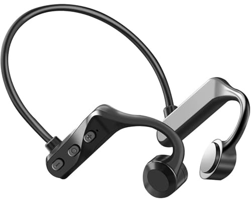 K IKIDO Benledningshörlurar, öppna öronhörlurar – Bluetooth 5.0, IPX5 vattentät, svettbeständig, lämplig för löpning, cykling, sport