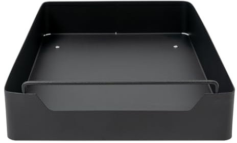 Ausziehbar Teleskop Schublade KüChenschublade Eisenkorbauszug Schrankauszug Auszug Schrank Ausziehbarer Schrank-Organisator für Aufbewahrung Besteck Tellern Löffeln Gabeln usw (25x43x7cm Schwarz)