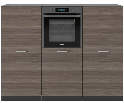Vicco Küchenblock R-Line, Edelgrau/Anthrazit, 180 cm ohne Arbeitsplatte, zur individuellen Erweiterung und flexiblen Anordnung der Module