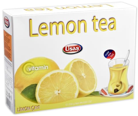 Lemon Flavoured Tea 250g - Instant, Hot or Cold - Refreshing, Usas
