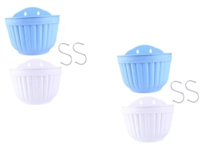 Toyvian 2 Sätze Wandbehang Blumentopf Große Hängepflanze Hängevase Für Den Innenbereich Montierte Lebende Blumentöpfe Wanddekoration Für Den Außenbereich Hängetopf 2 Stücke * 2