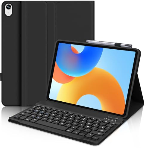 FOGARI Clavier pour Huawei Matepad 11.5, Étui Housse pour Huawei Matepad 11.5 Pouce 2023, AZERTY Français Clavier Magnétique Bluetooth sans Fil, Noir