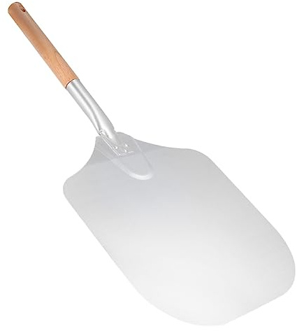 FUNOMOCYA Detachable Wood Handle Pizza Peel 65cm Spiral Pattern Pizza Shovel for Kitchen and Oven Baking