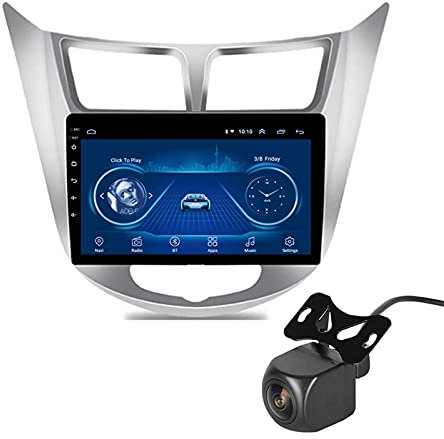 Per Hyundai Accent Verna 2012-2017 Android 10.0 Lettore multimediale per auto 9 pollici Navigazione GPS Unità principale automatica Navigatore satellitare Radio Ricevitore stereo con Mirrorlink Blueto