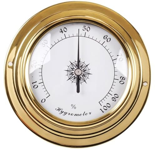 Barometro da parete, stazione meteorologica, misurazione dell'umidità, temperatura, termometro, igrometro, for orologio delle maree, casa per interni ed esterni(Hygrometer)