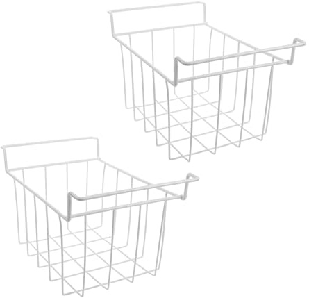 Tofficu Lot De 2 Paniers De Rangement Pour Congélateur Organiseurs De Coffre Paniers De Congélation Pour Congélateurs Étagères Métalliques Pour Réfrigérateur Bacs De Rangement Pour