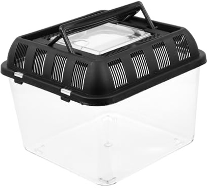 Angoily Zuchtbox und Feuchtigkeitsresistenz aus Kunststoff Reptilien mit Belüftungsloch Tragbare als Handliche Terrarienbox für Spinnen und Kleine Reptilien