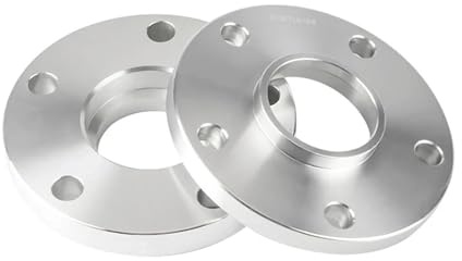 Distanziali Ruota Auto 2 Adattatori Per Ruote Distanziali 5x112 CB 66,6mm Per Allargatori Benz Alluminio Forgiato(20mm silver)
