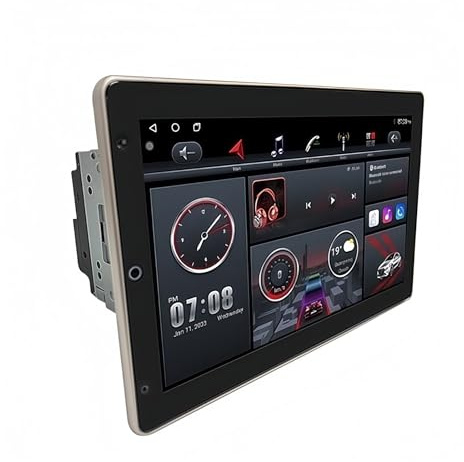 Tablette de Voiture Autoradio Android MP5 avec Lecteur DVD et GPS pour Voiture, Compatible CarPlay
