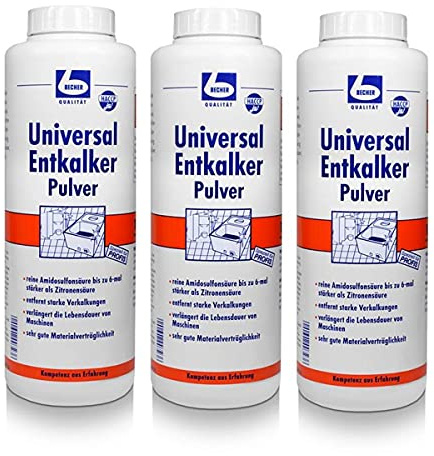 Dr. Becher Universalentkalker Pulver 1kg Kaffeemaschinen Wasserkocher (3er Pack)
