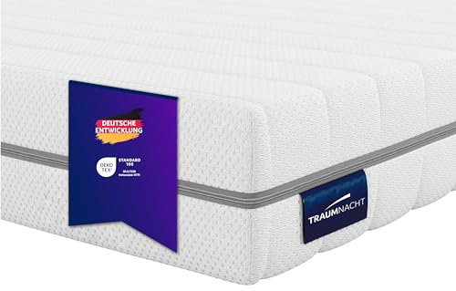 Traumnacht Orthopädische 7-Zonen Kaltschaummatratze, Härtegrad 2 (H2 - weich), Öko-Tex zertifiziert, 80 x 200 cm, Höhe 16 cm, produziert nach deutschem Qualitätsstandard
