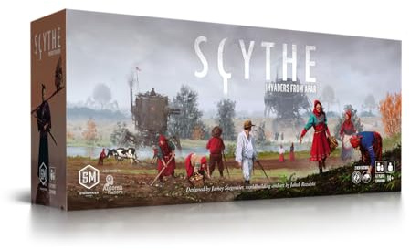 Stonemaier Games: Scythe: Invaders from Afar Expansion by Jamey Stegmaier | Add 2 New Factions to Scythe (Base Game) | Increase Scythe Player Count to 7 | 1-7 Players, 140 Mins